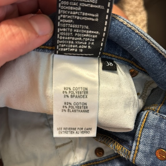 7 for All Mankind Luxe Performance The Straight Leg Jeans Sz 38 - Picture 13 of 13